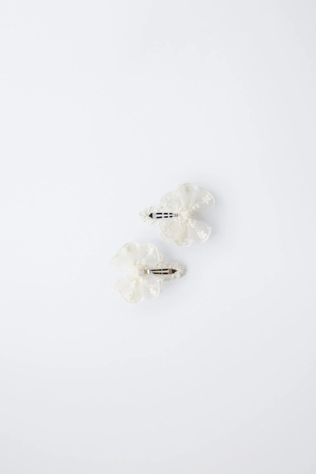 Набор из 2 органзовых бабочек-заколок