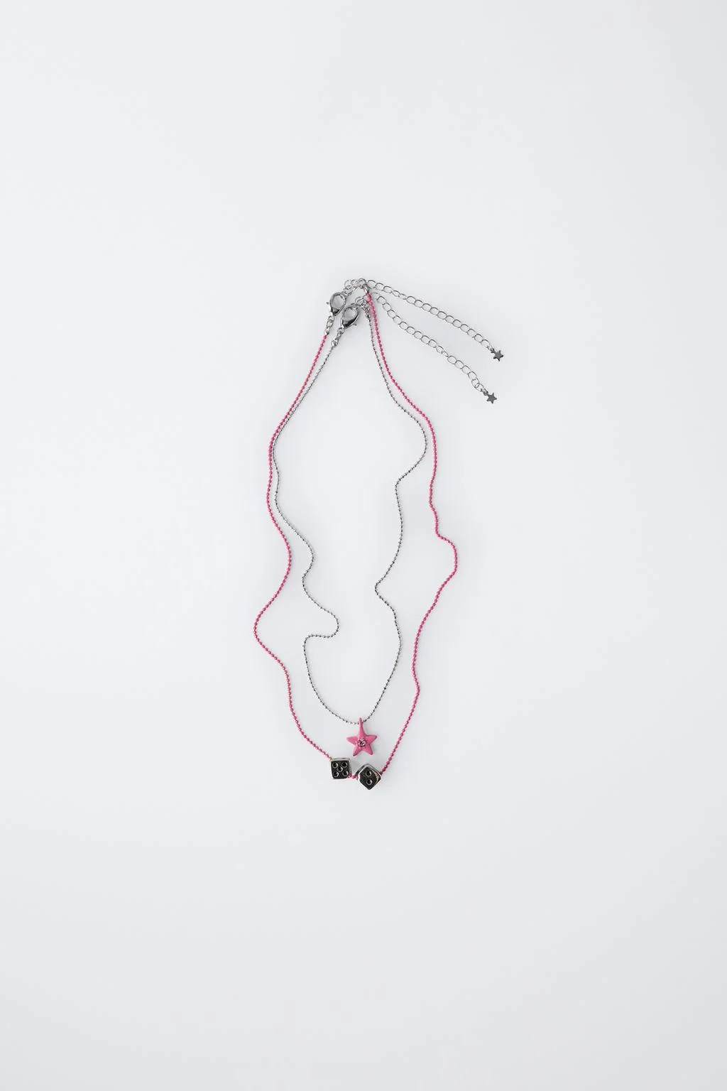 Набор из двух колье с кубиками и звёздами — Брюски