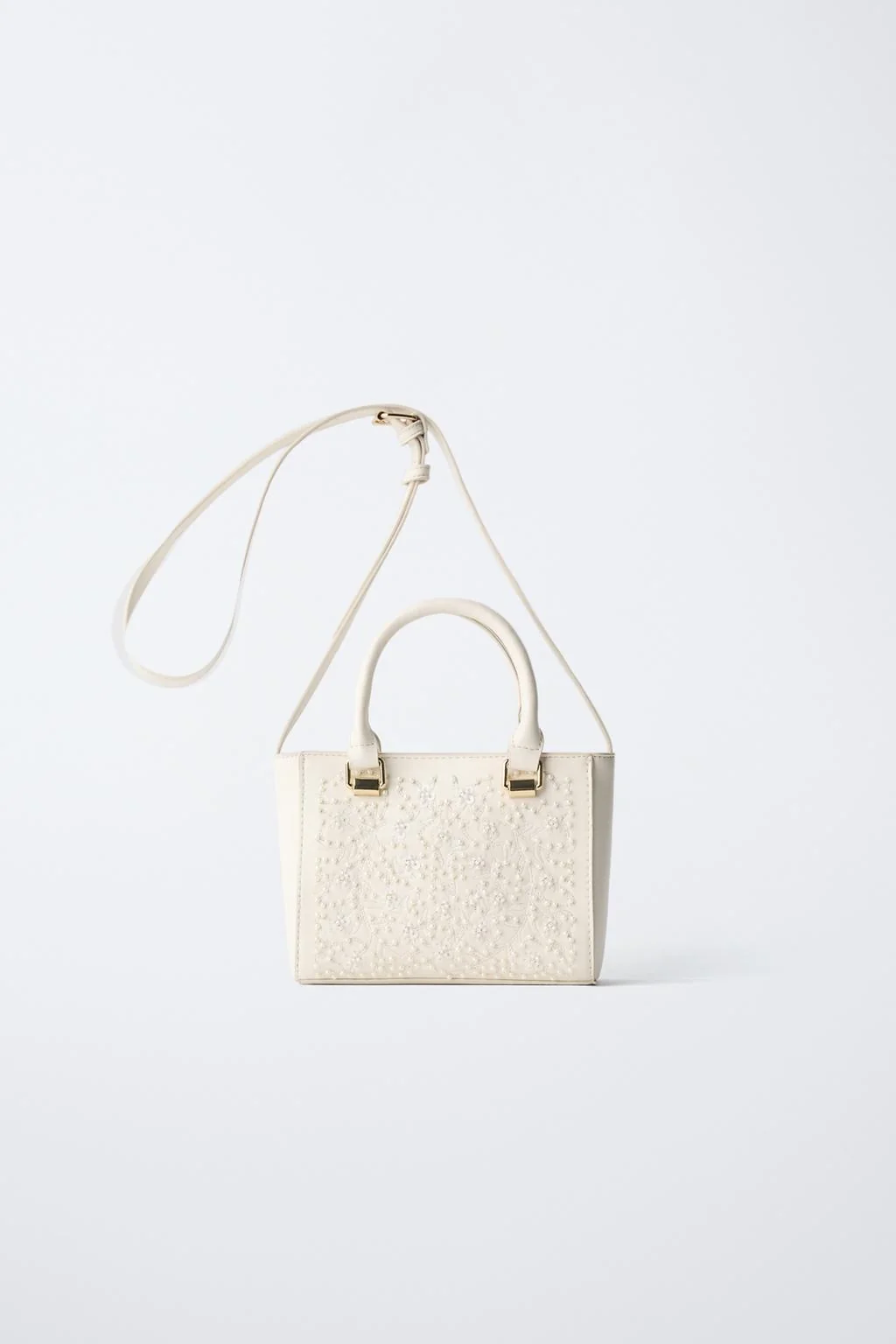 Сумка кросс-боди с искусственным жемчугом