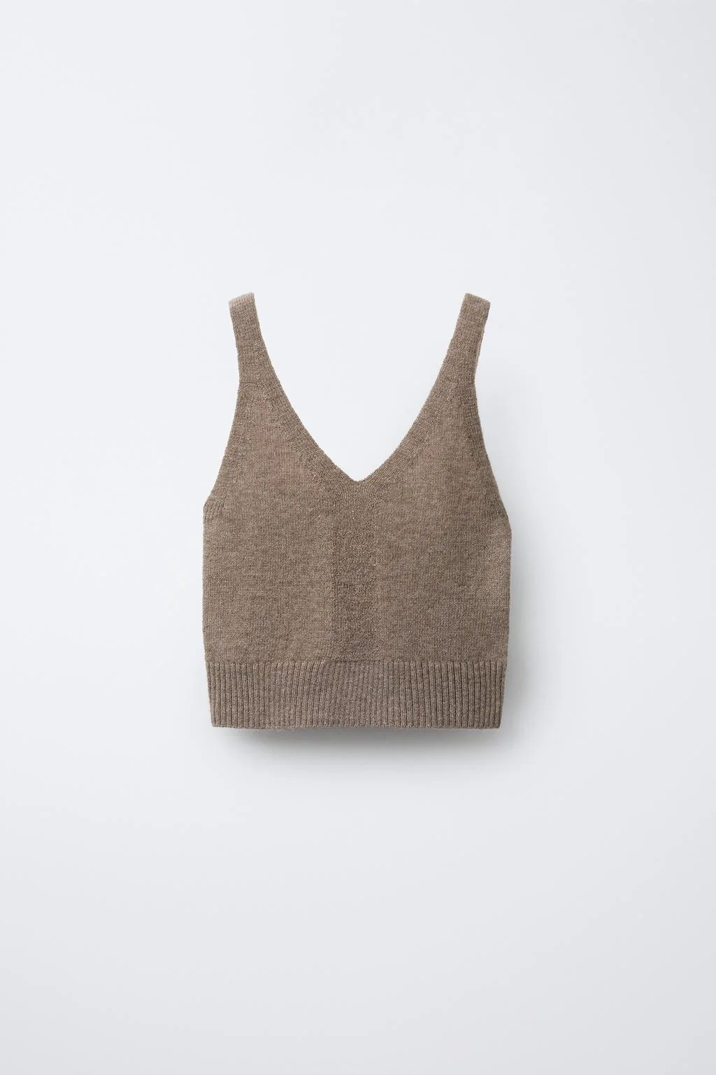 Шерстяной топ на бретелях — Нижнее белье