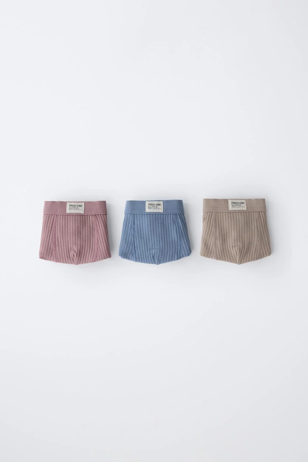 Набор из 3 пар рубчатых боксеров с этикеткой, 2-6 лет — 1½ - 6 лет | мальчик