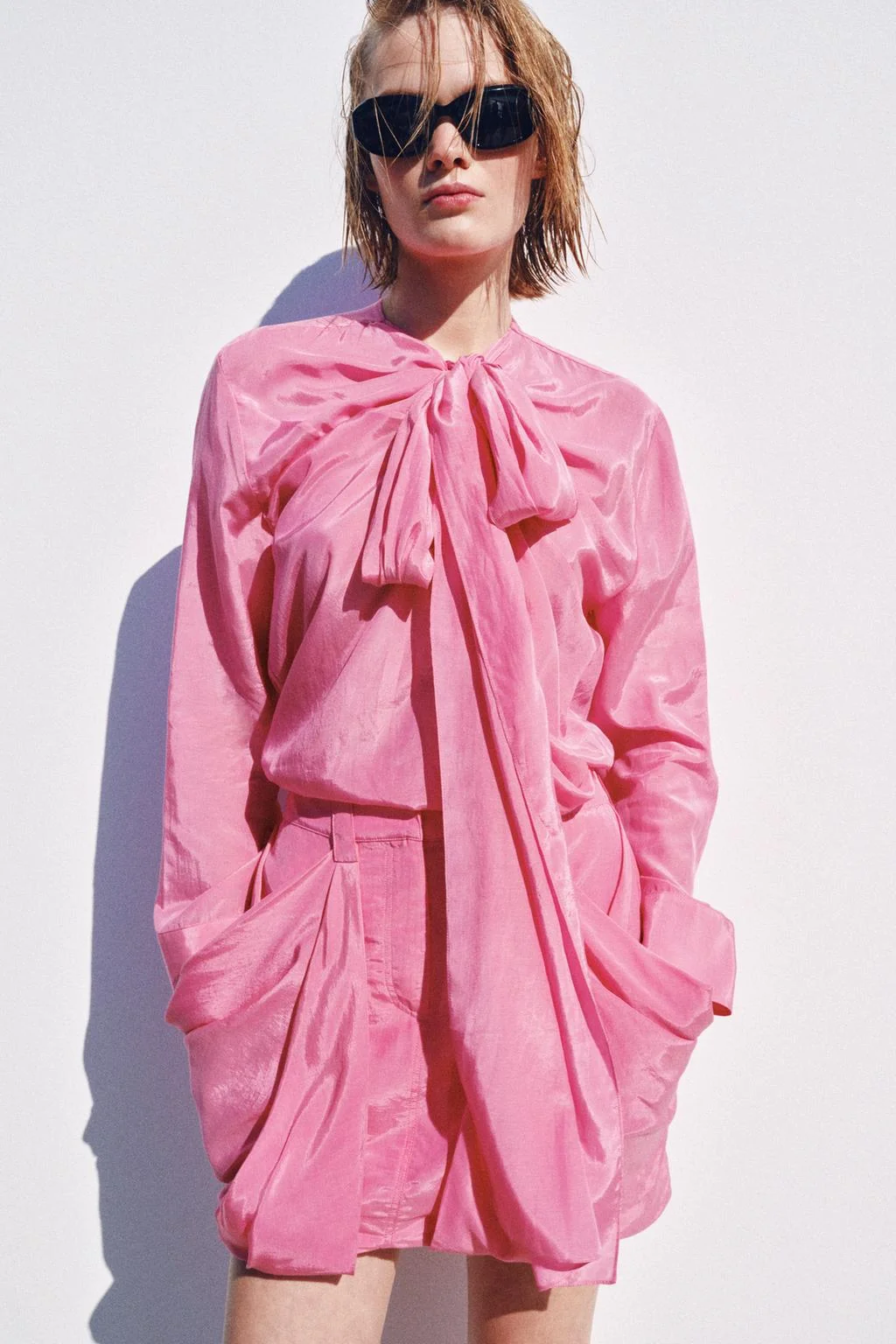 ZW COLLECTION FLOWING BLOUSE WITH TIES