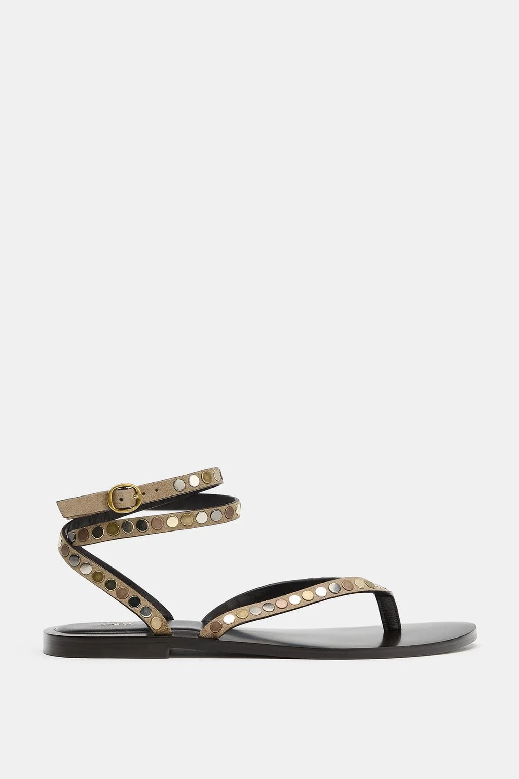 LEATHER SANDALS WITH STUDS