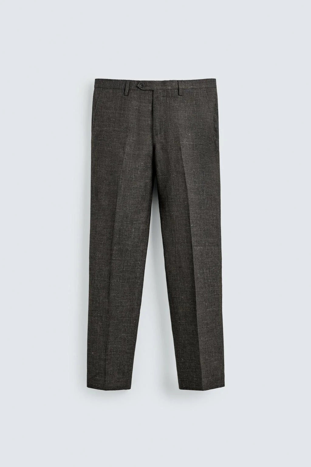 REGULAR FIT TEXTURED SUIT TROUSERS