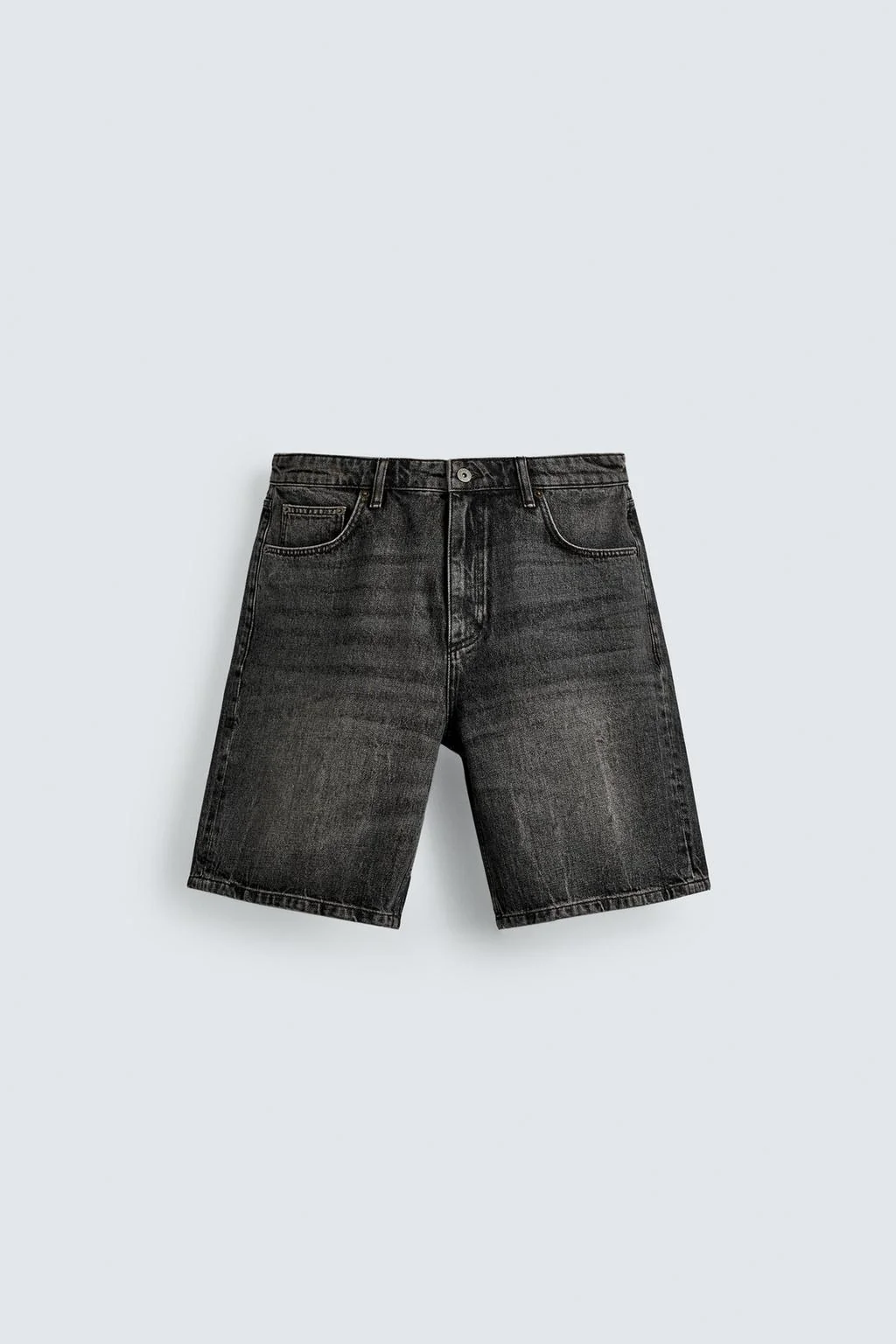 RELAXED FIT DENIM BERMUDA SHORTS