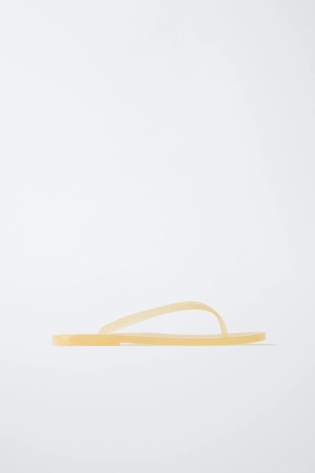 TRANSPARENT TOE-POST SLIDE SANDALS