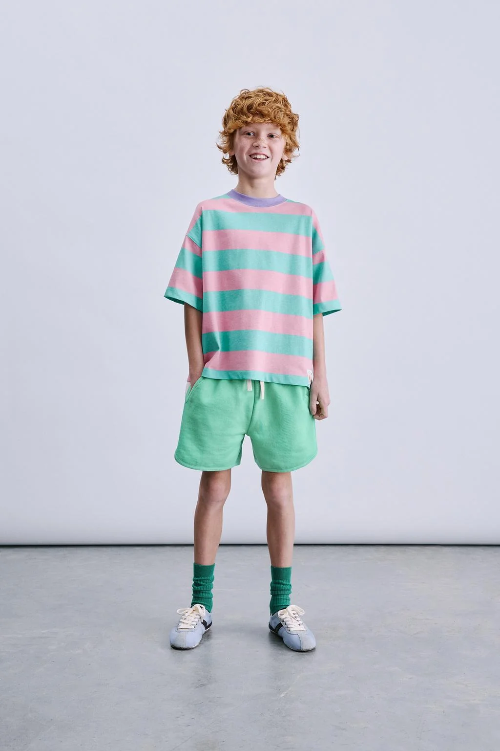 COLOUR BLOCK BERMUDA SHORTS