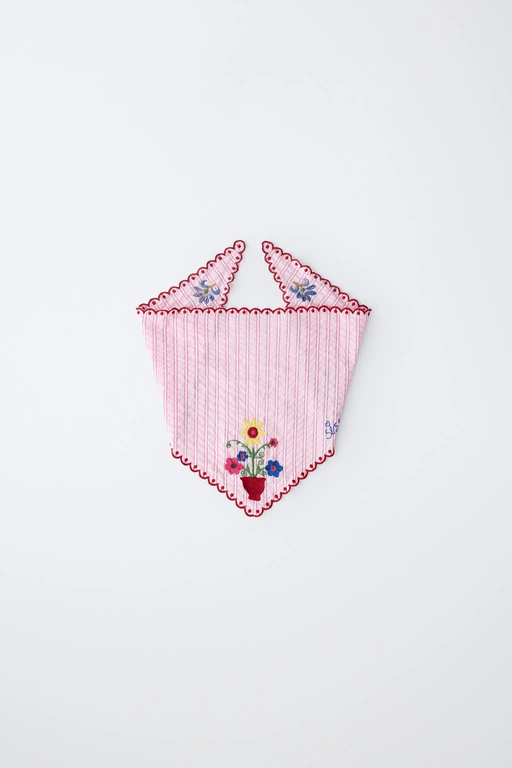 STRIPED EMBROIDERED BANDANA SISSEL EDELBO X ZARA KIDS