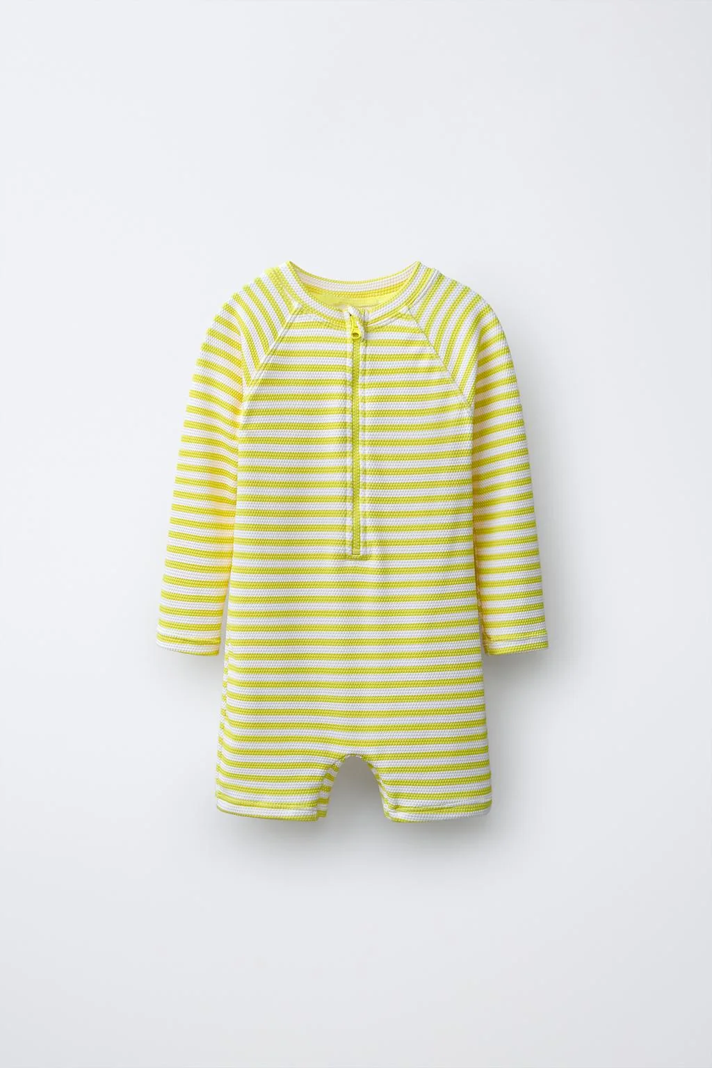 1-6 YEARS / STRIPED TEXTURED SWIMSUIT