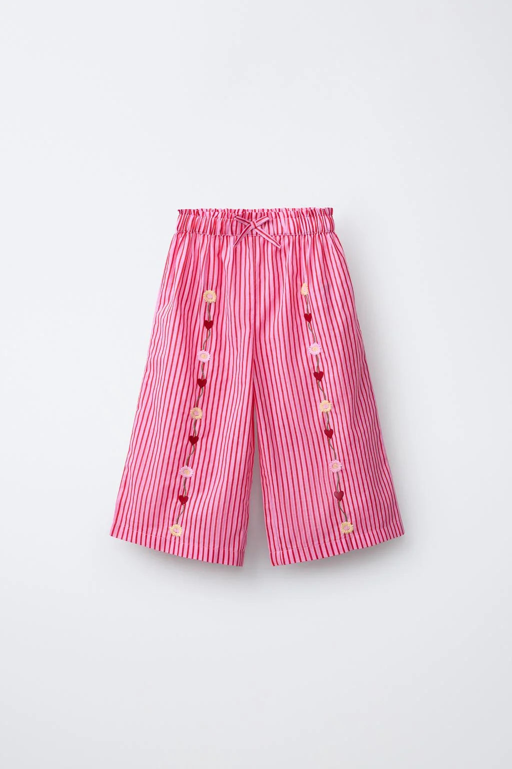 STRIPED TROUSERS WITH SISSEL EDELBO X ZARA KIDS EMBROIDERY