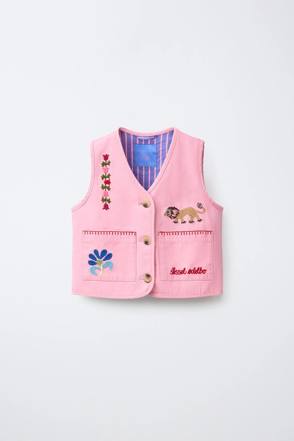 EMBROIDERED WAISTCOAT SISSEL EDELBO X ZARA KIDS