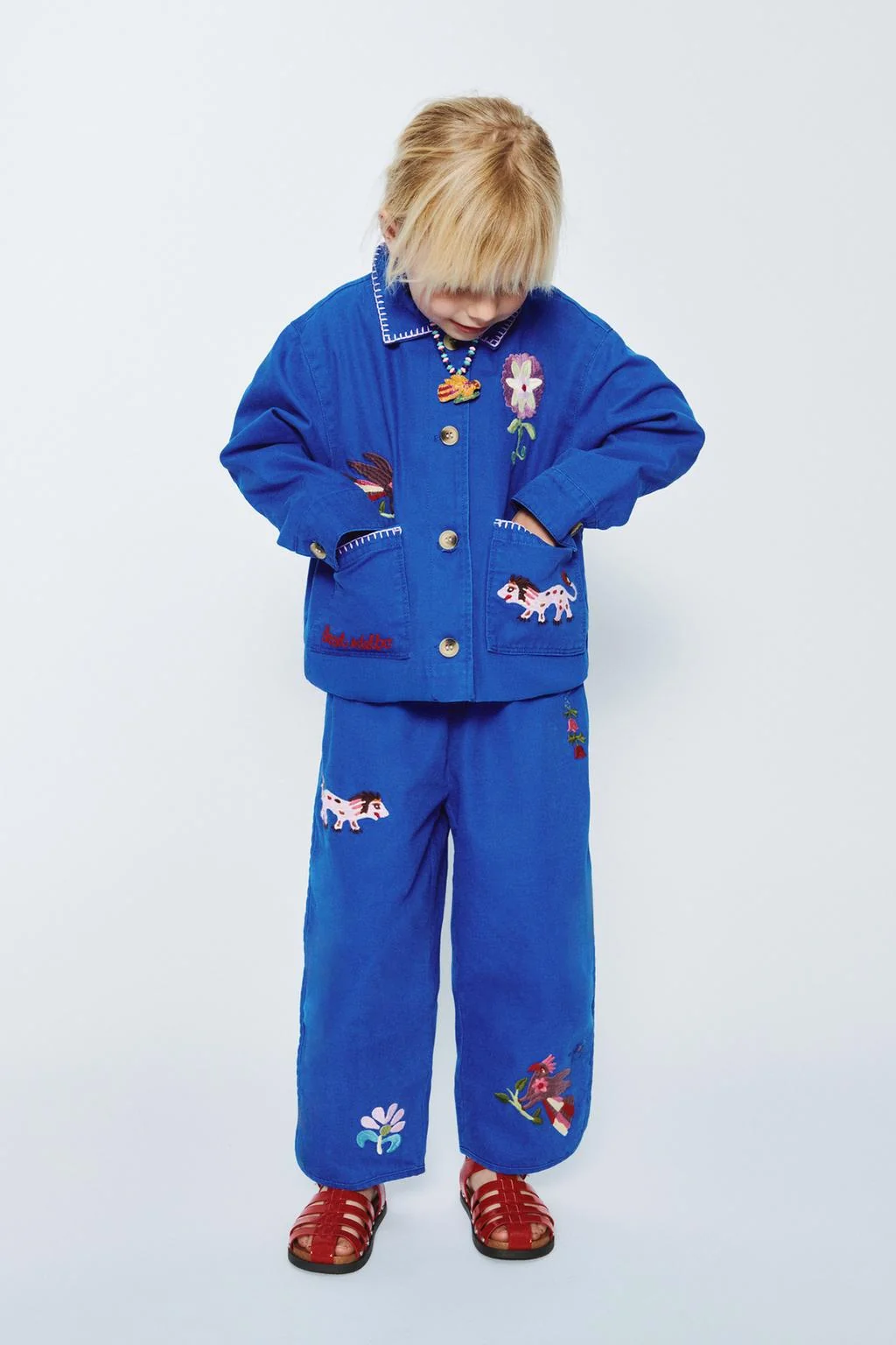 Вышитая куртка sissel edelbo x zara kids