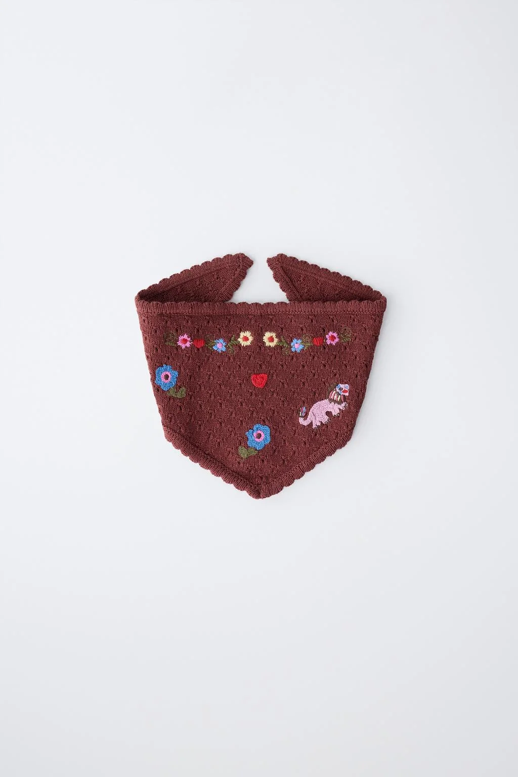 SISSEL EDELBO X ZARA KIDS EMBROIDERED KNIT BANDANA
