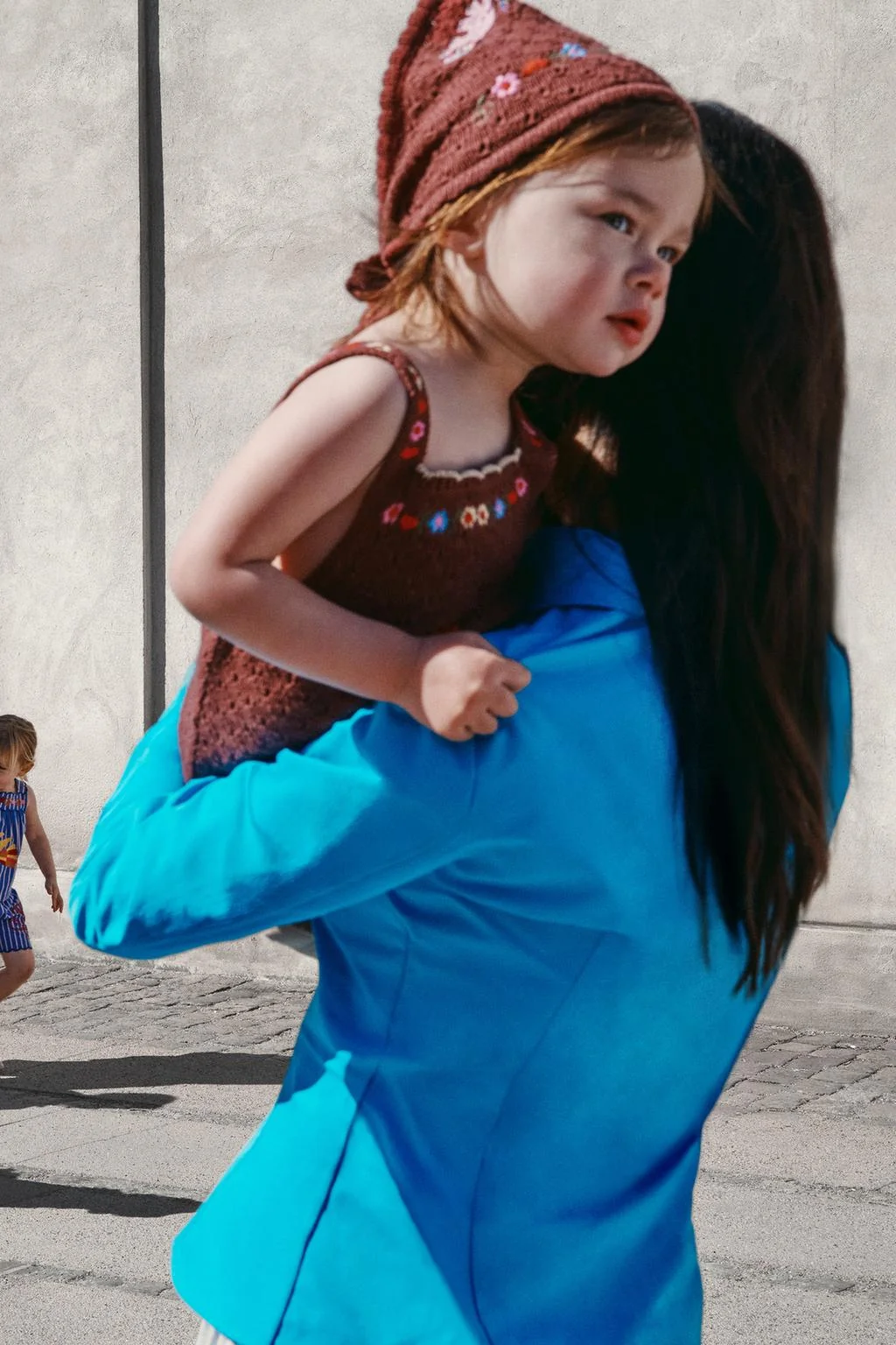 Sissel Edelbo x Zara kids вышитая вязаная бандана