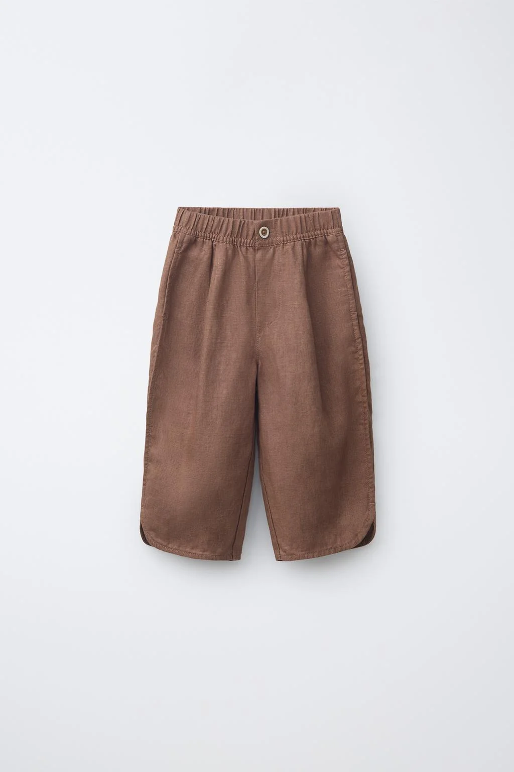 100% LINEN STRIPED TROUSERS