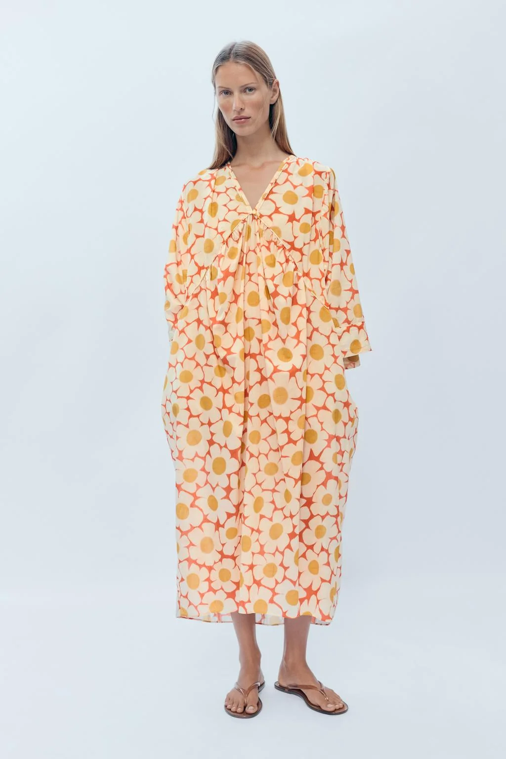 Ограниченная серия цветочного платья-кафтана