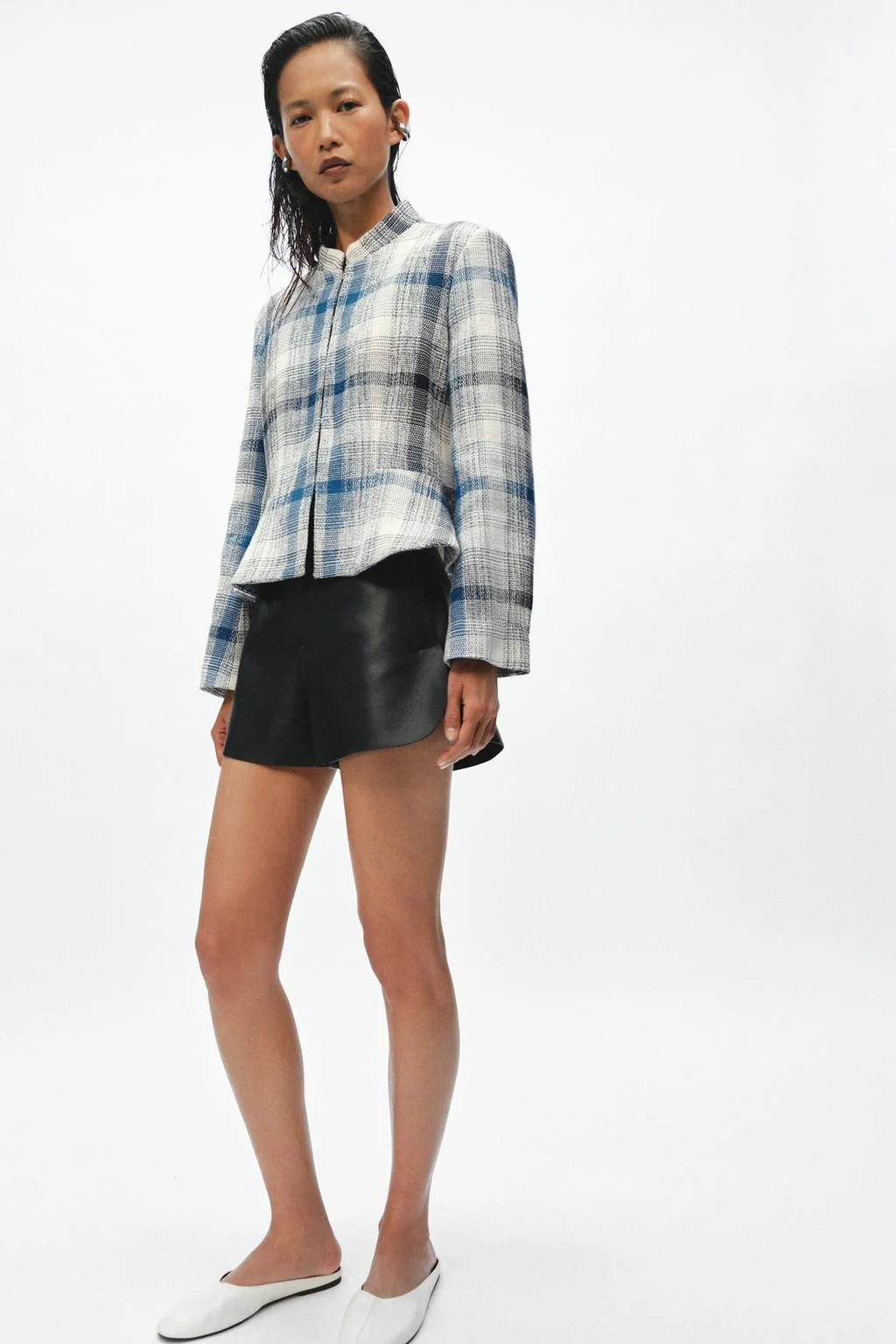 ZW COLLECTION TEXTURED PEPLUM BLAZER