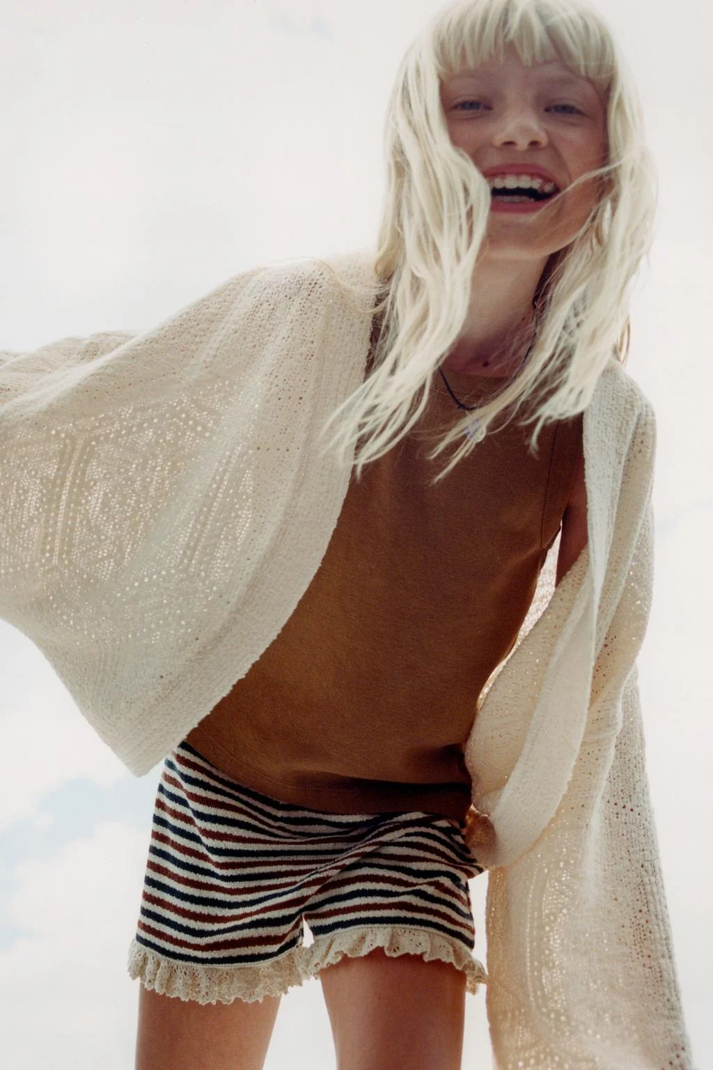 SHORT CUTWORK KAFTAN