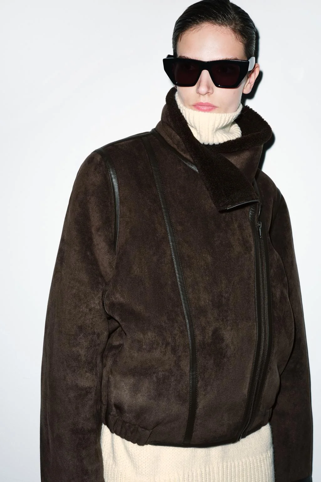 Куртка из искусственного меха двусторонняя ZW Collection
