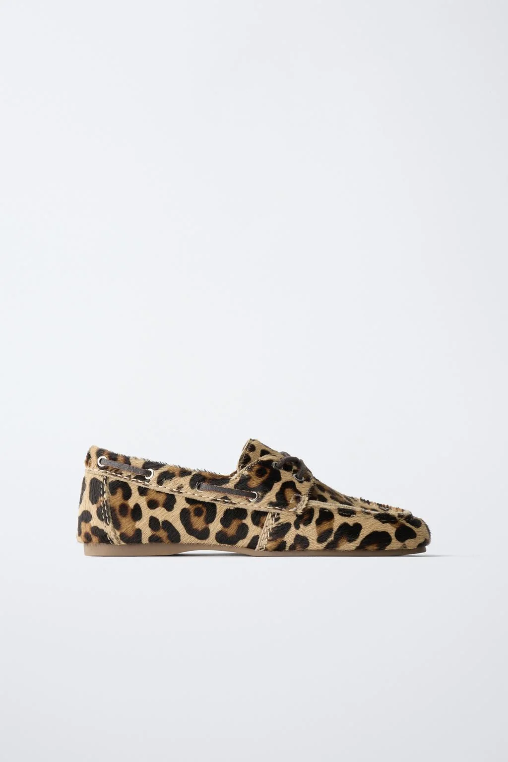 Кожаные туфли в леопардовый принт