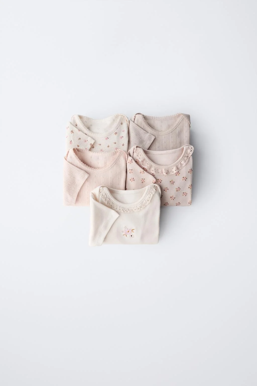 Набор из 5 цветочных боди