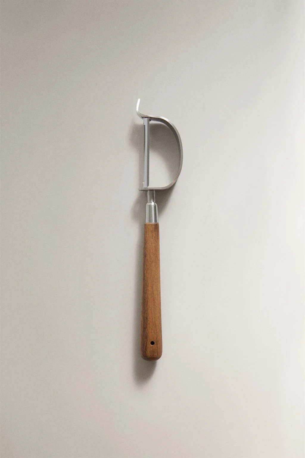 Acacia steel peeler