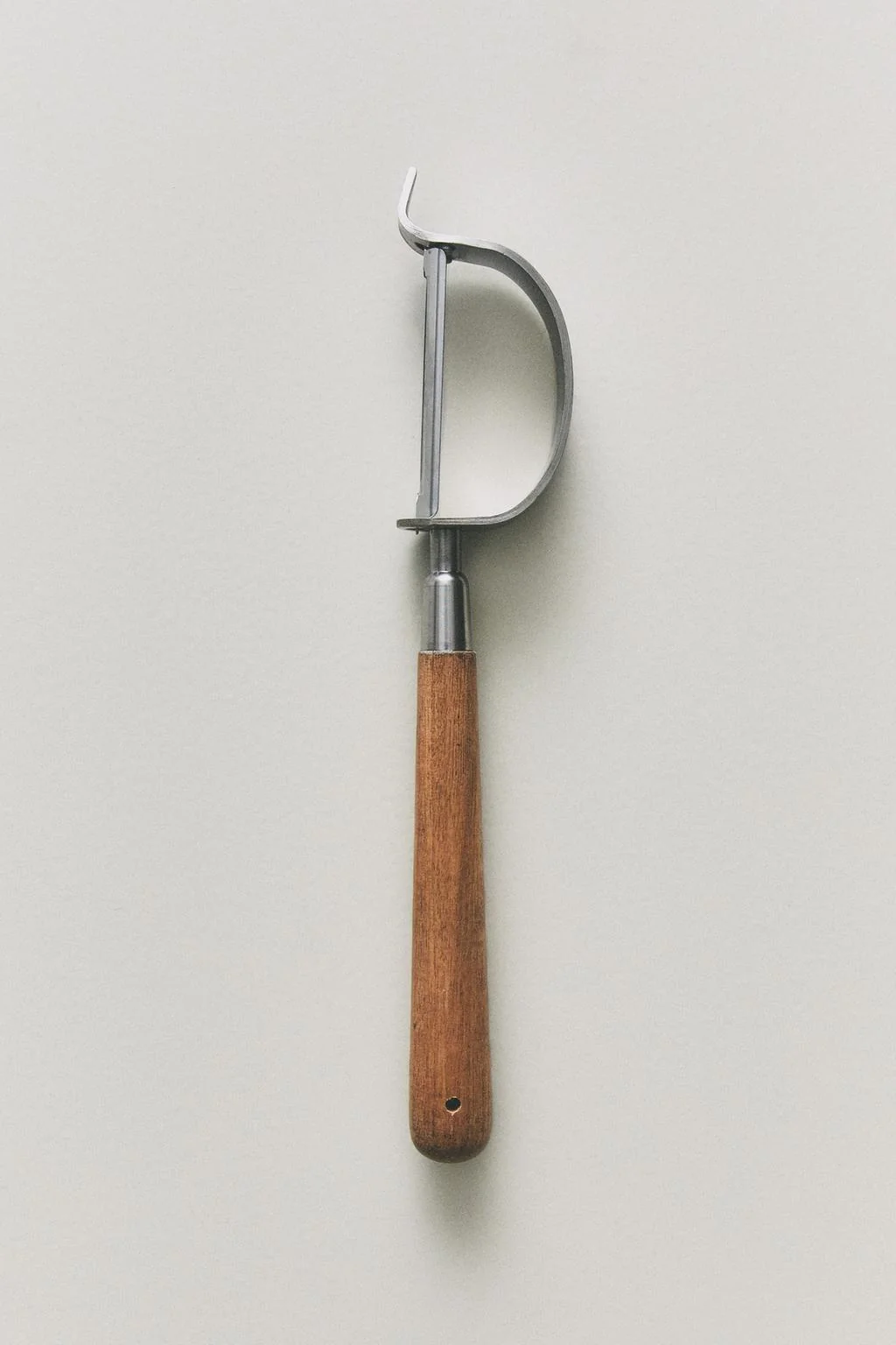 Acacia steel peeler