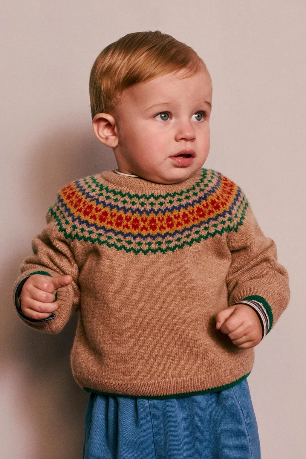 Джемпер Fair Isle Print 100% Wool Jumper Created by Caramel London x Zara