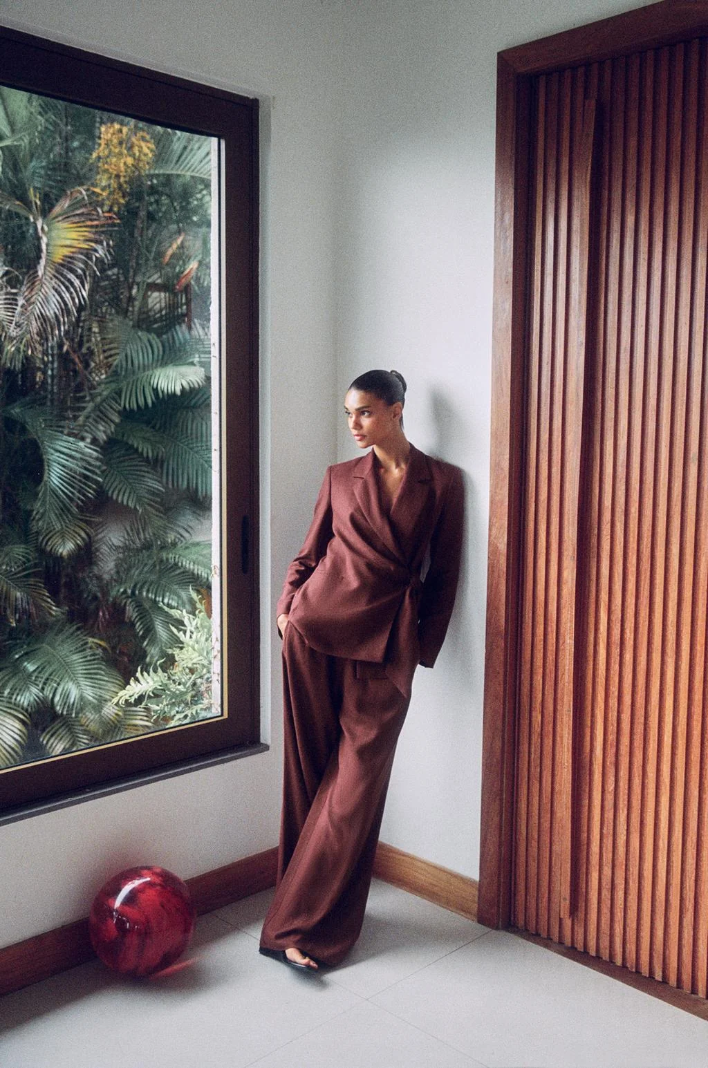 Набор: широкие брюки из льняной смеси — Пиджаки