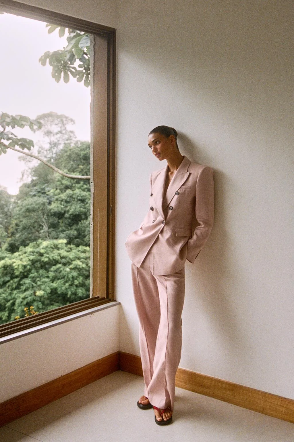 Набор: прямые брюки из 100% льна — Пиджаки