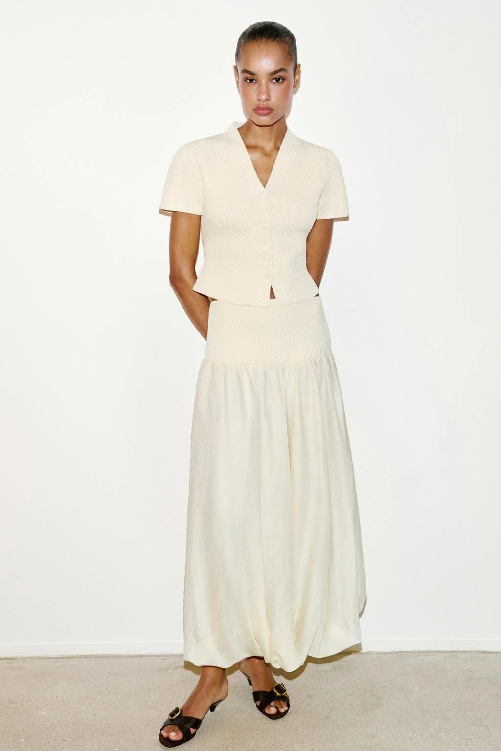 Трикотажный кардиган с текстурой