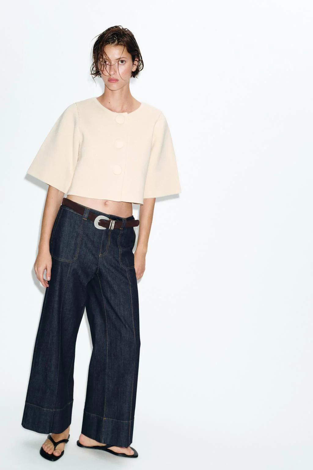 Короткий трикотажный кардиган — Базовые вещи