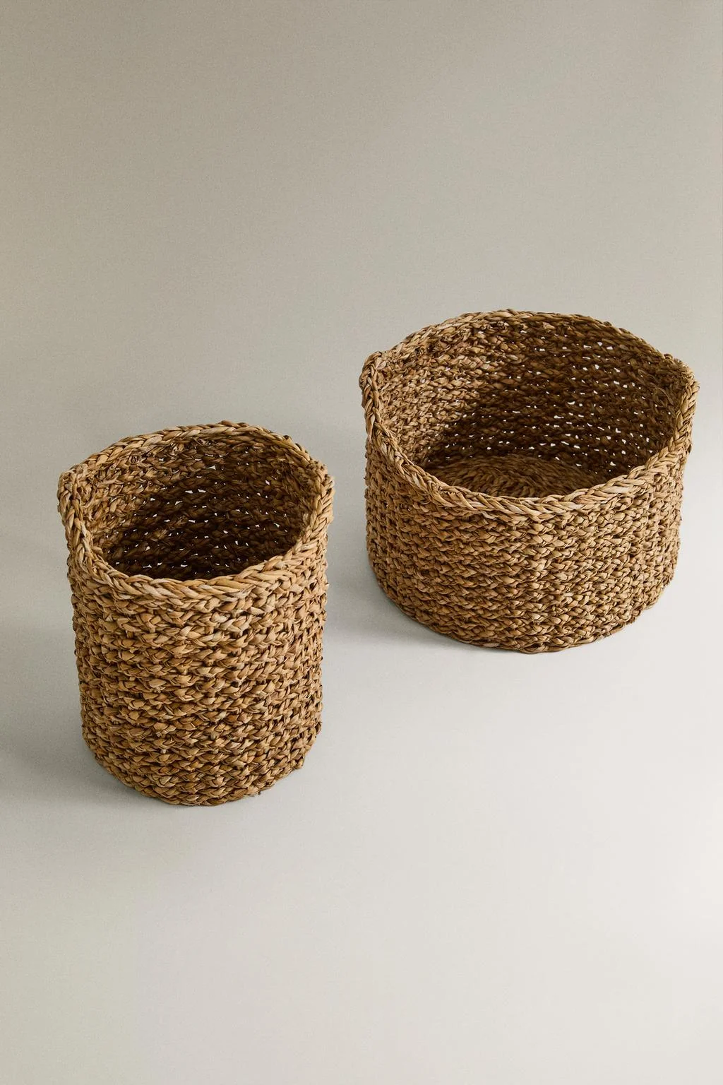 Круглая корзина из морской травы — Корзины для ванной