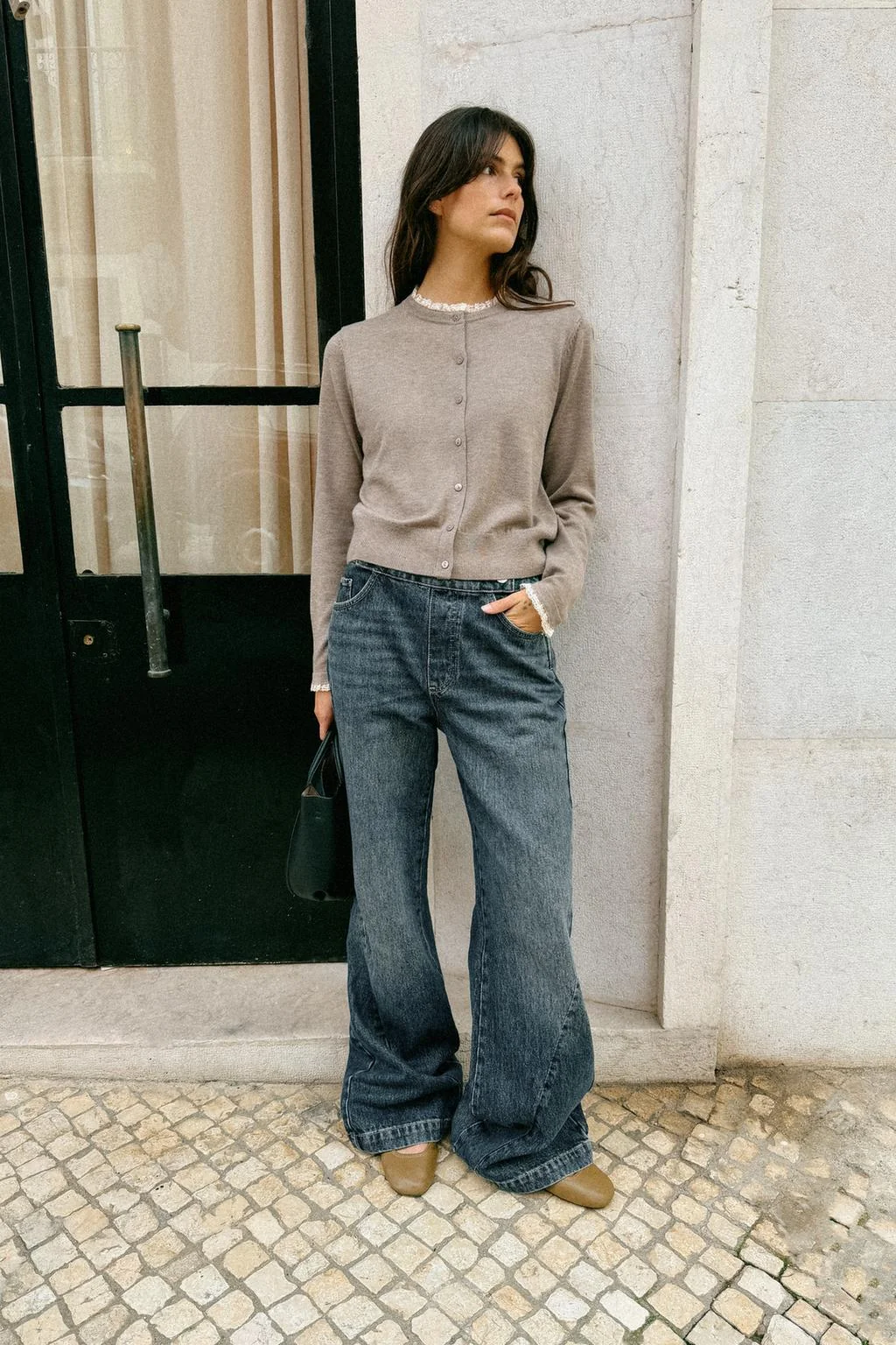 Кардиган с кружевной отделкой — Базовые вещи