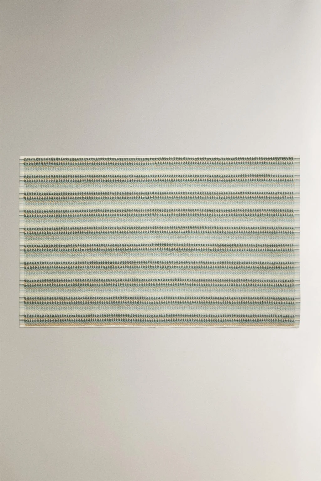 STRIPED COTTON BATH MAT