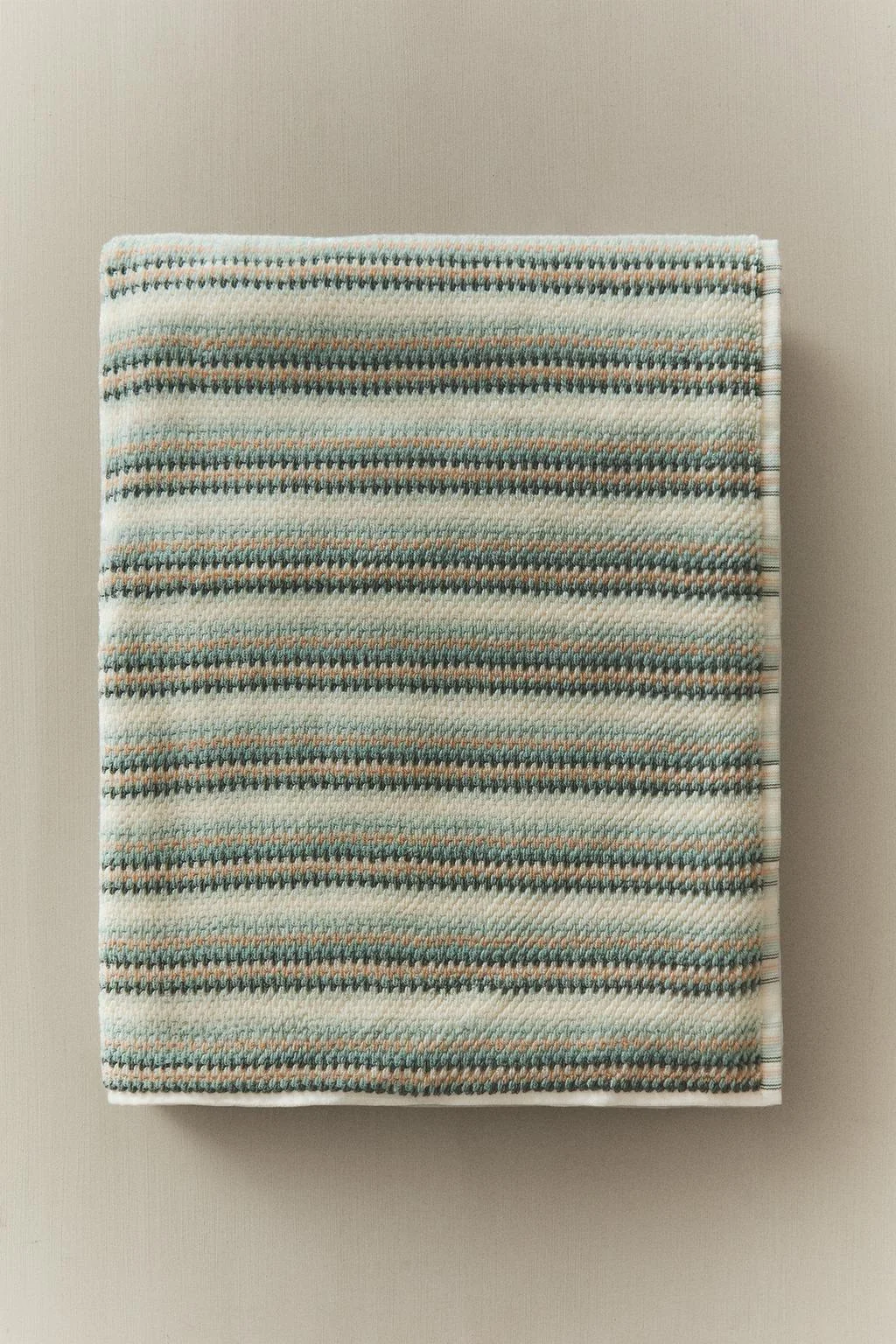 COTTON STRIPED BATH TOWEL
