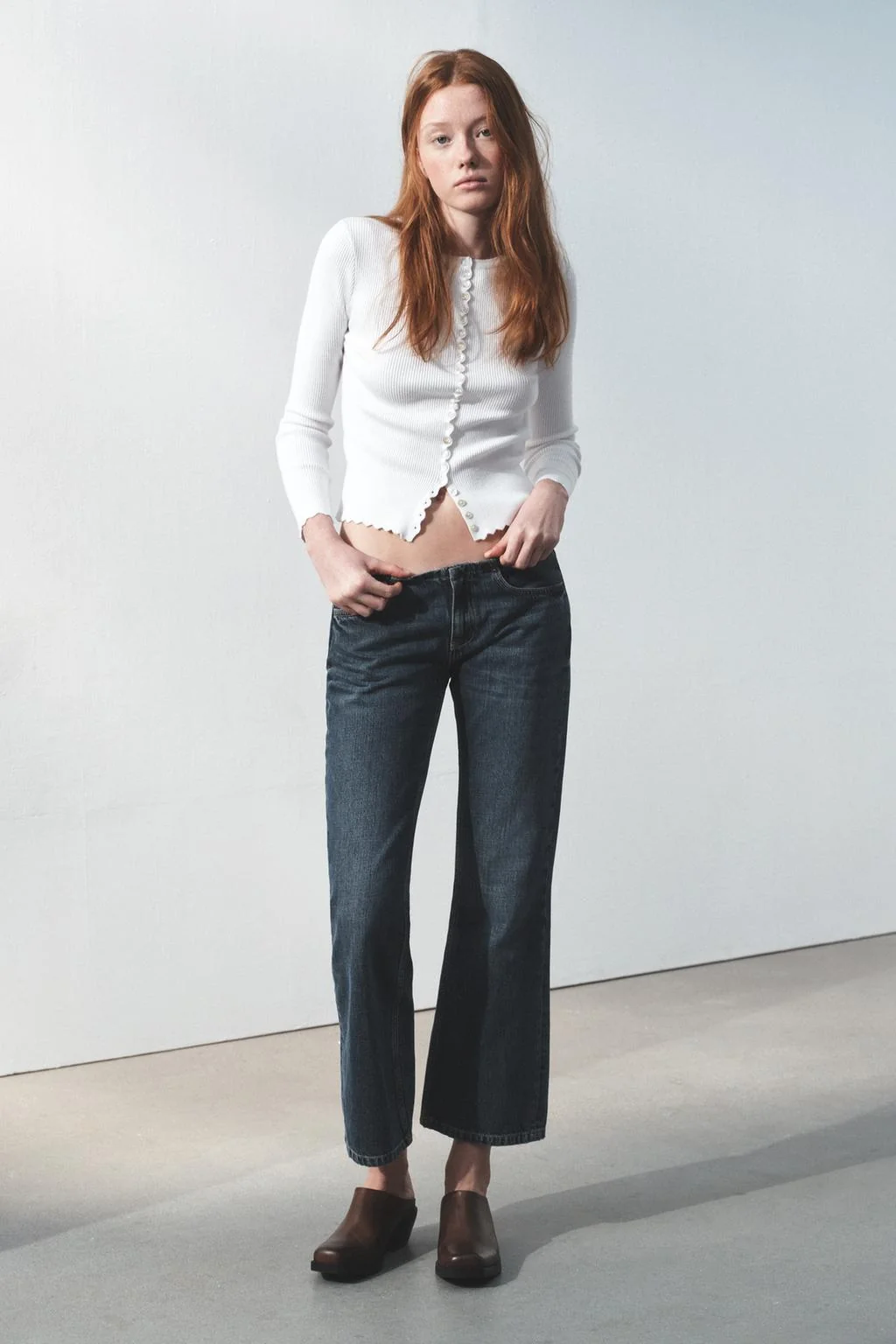 Рубчатый трикотажный кардиган