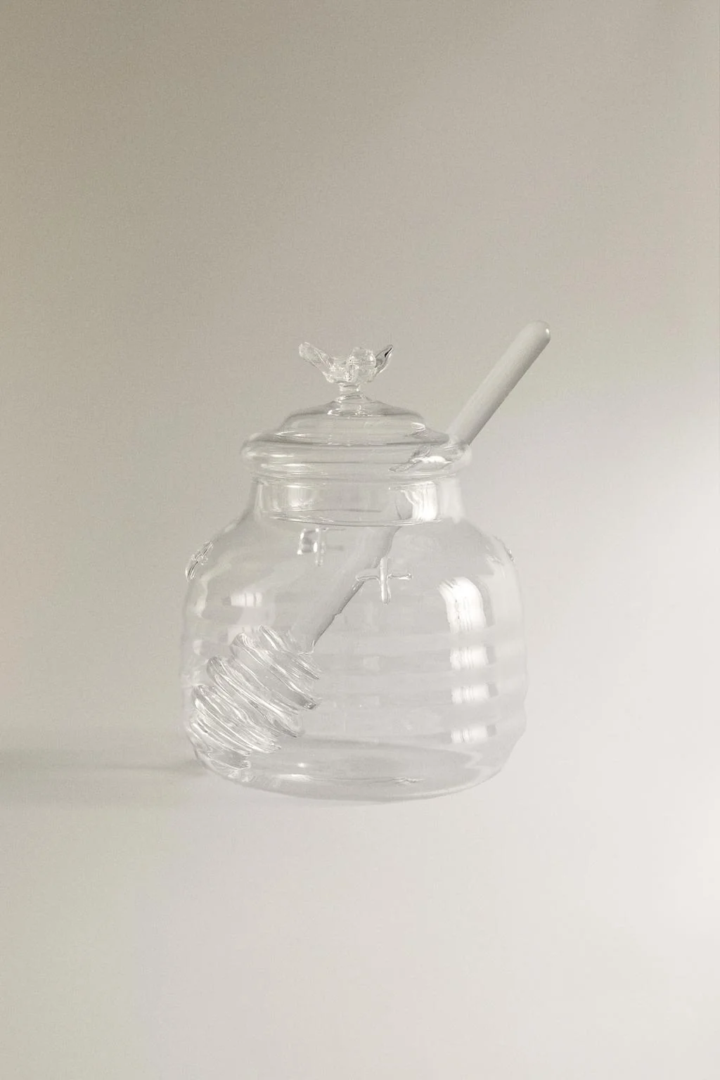 Банка для мёда из боросиликатного стекла с шмелями — Футырки