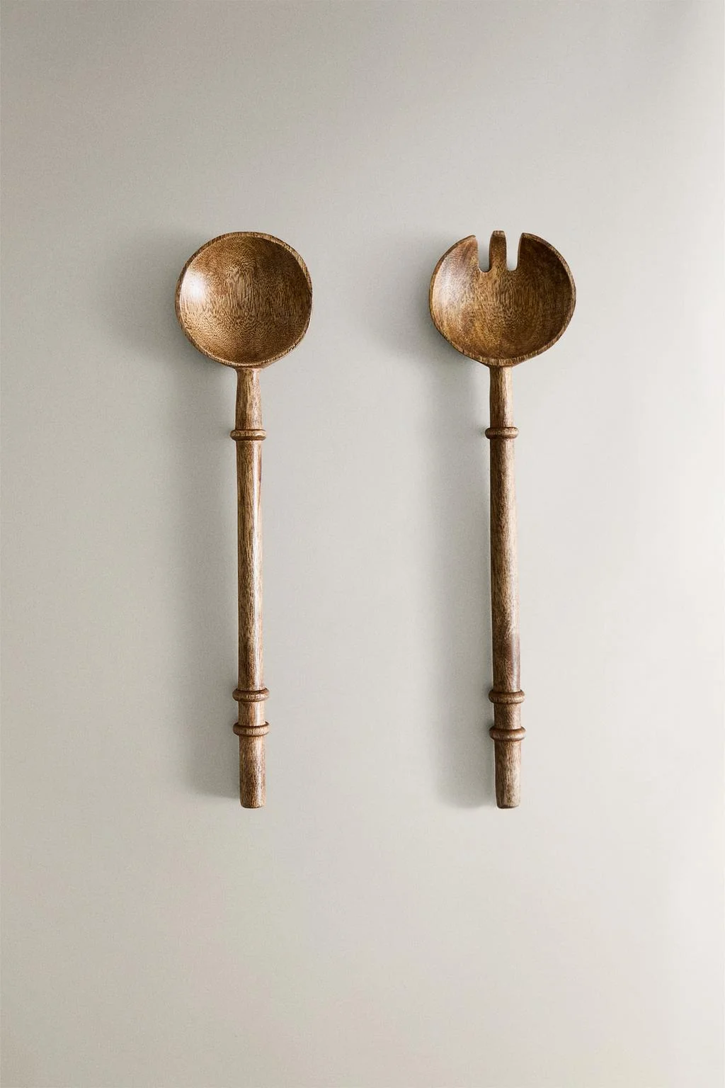 Набор из 2 деревянных приборов для салата — Столовые приборы