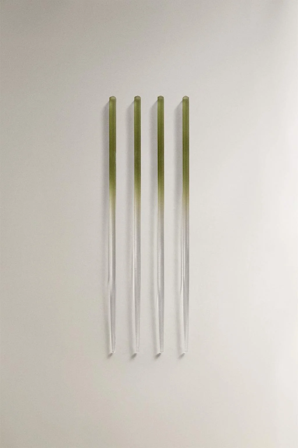 Набор из стеклянных палочек для еды с градиентом — Столовые приборы