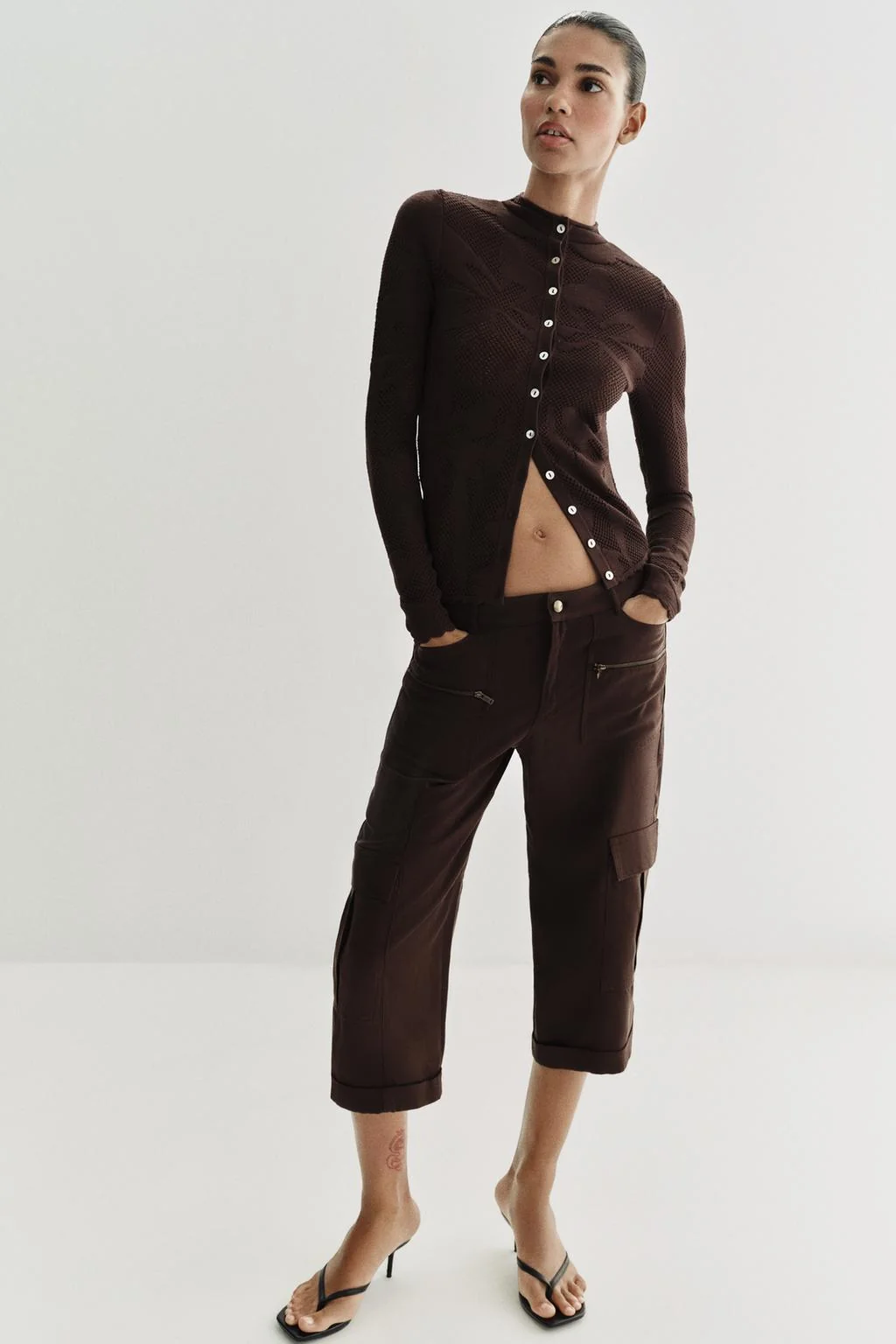 Кардиган из жаккарда