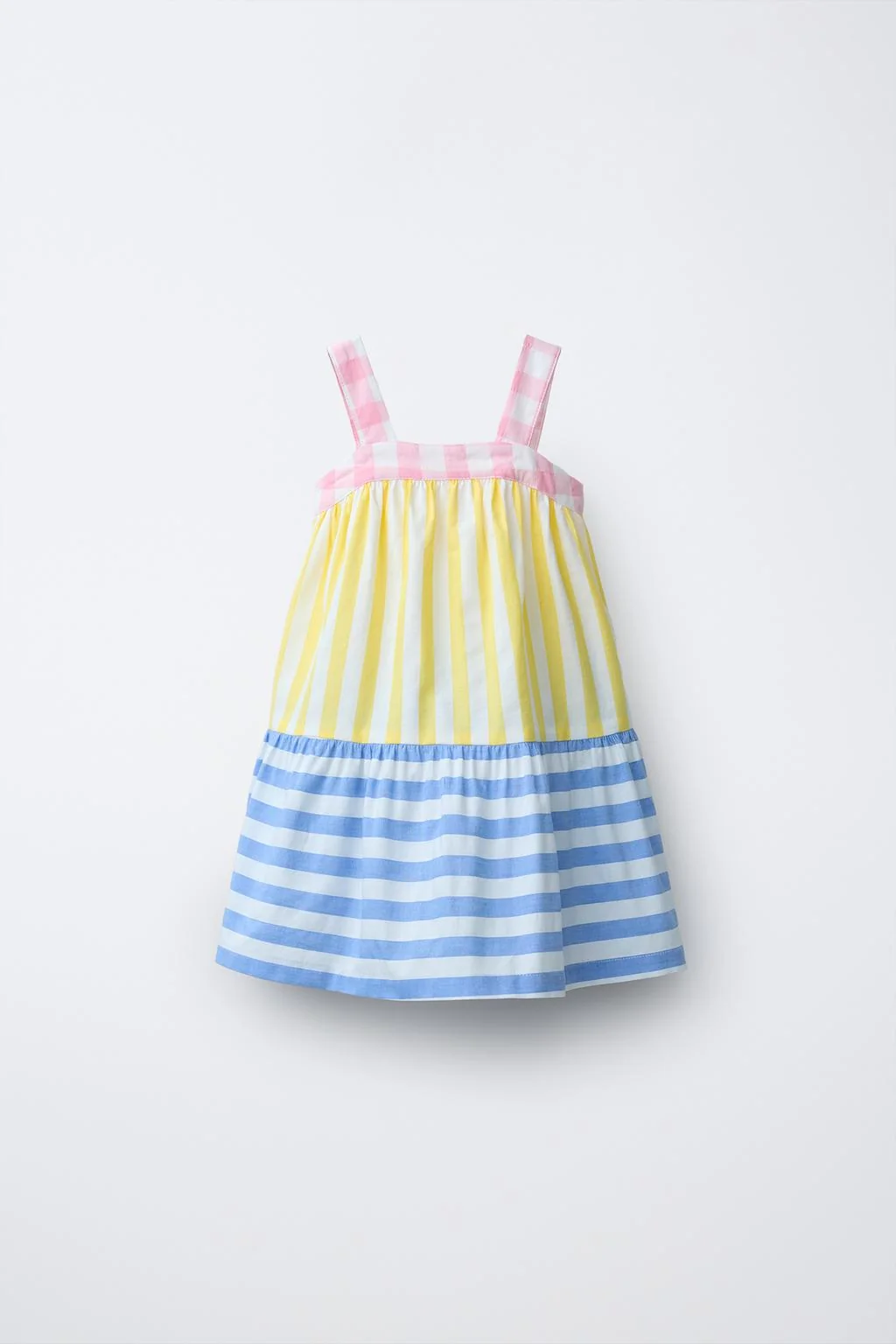 Полосатое и клетчатое платье Casa Lawa x Zara Kids
