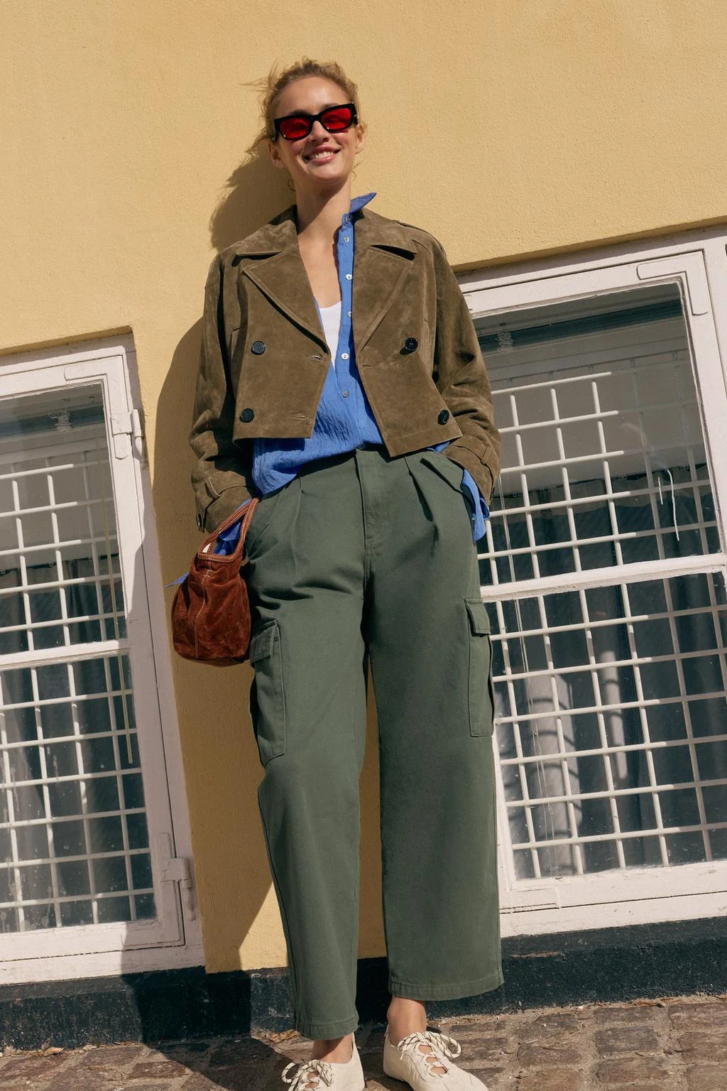 Z1975 джинсы с низкой посадкой карго — С средней талией