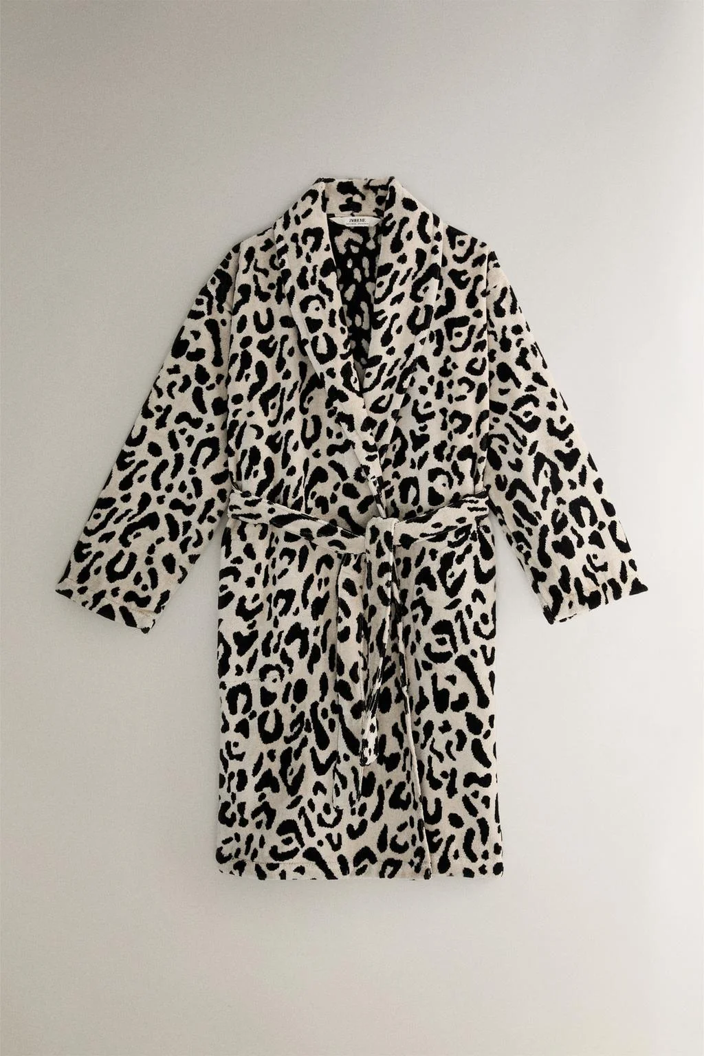 Халат-домашний халат с животным принтом из велюра — Плащи и тапочки для ванной