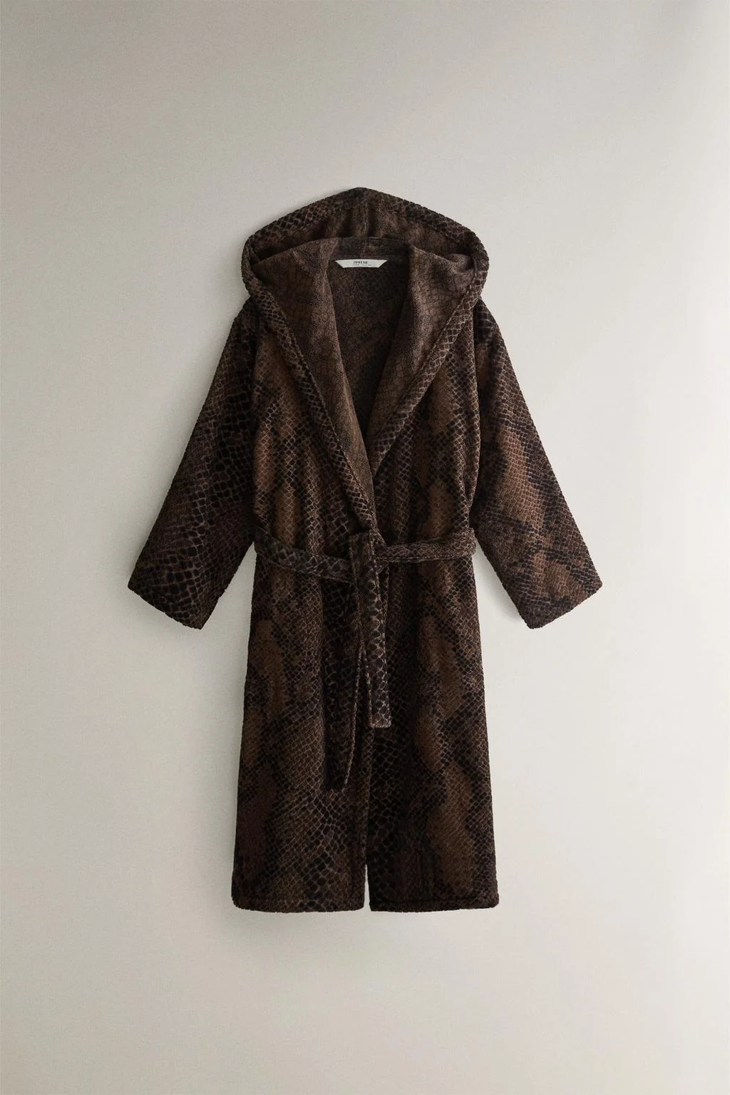 Халат-домашний халат с животным принтом из велюра — Плащи и тапочки для ванной