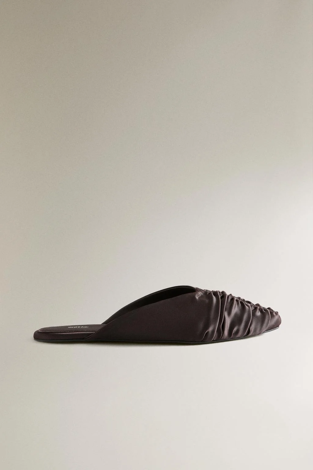 Мюли из сатина со складками — Обувь для дома