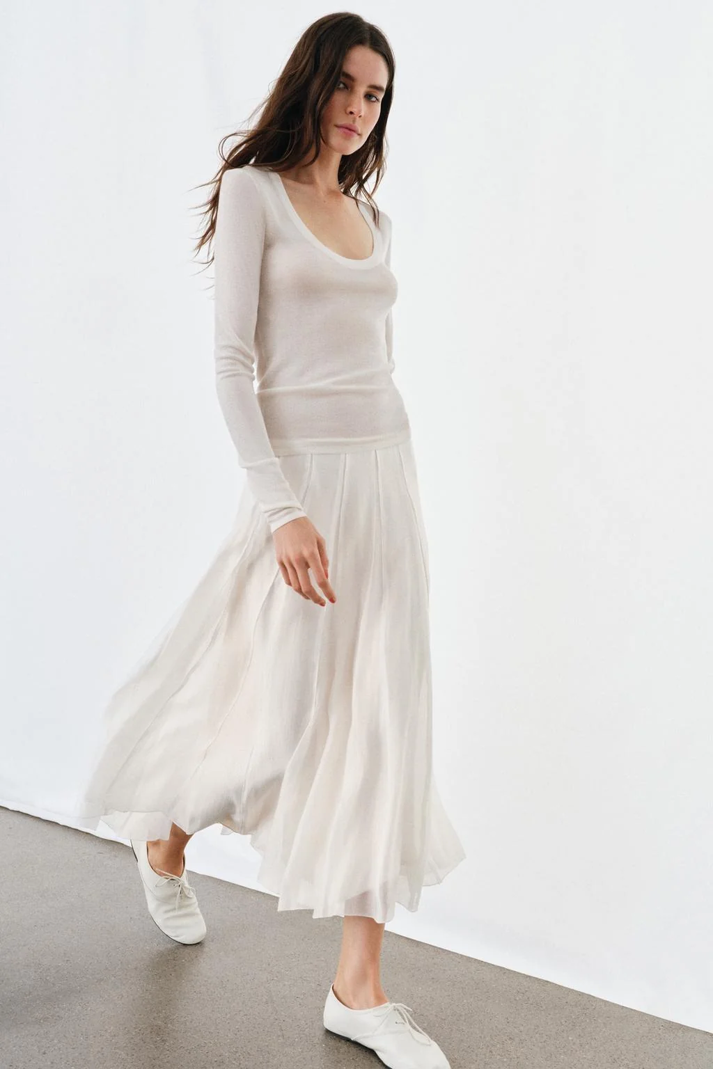 Трикотажный топ из тонкой пряжи