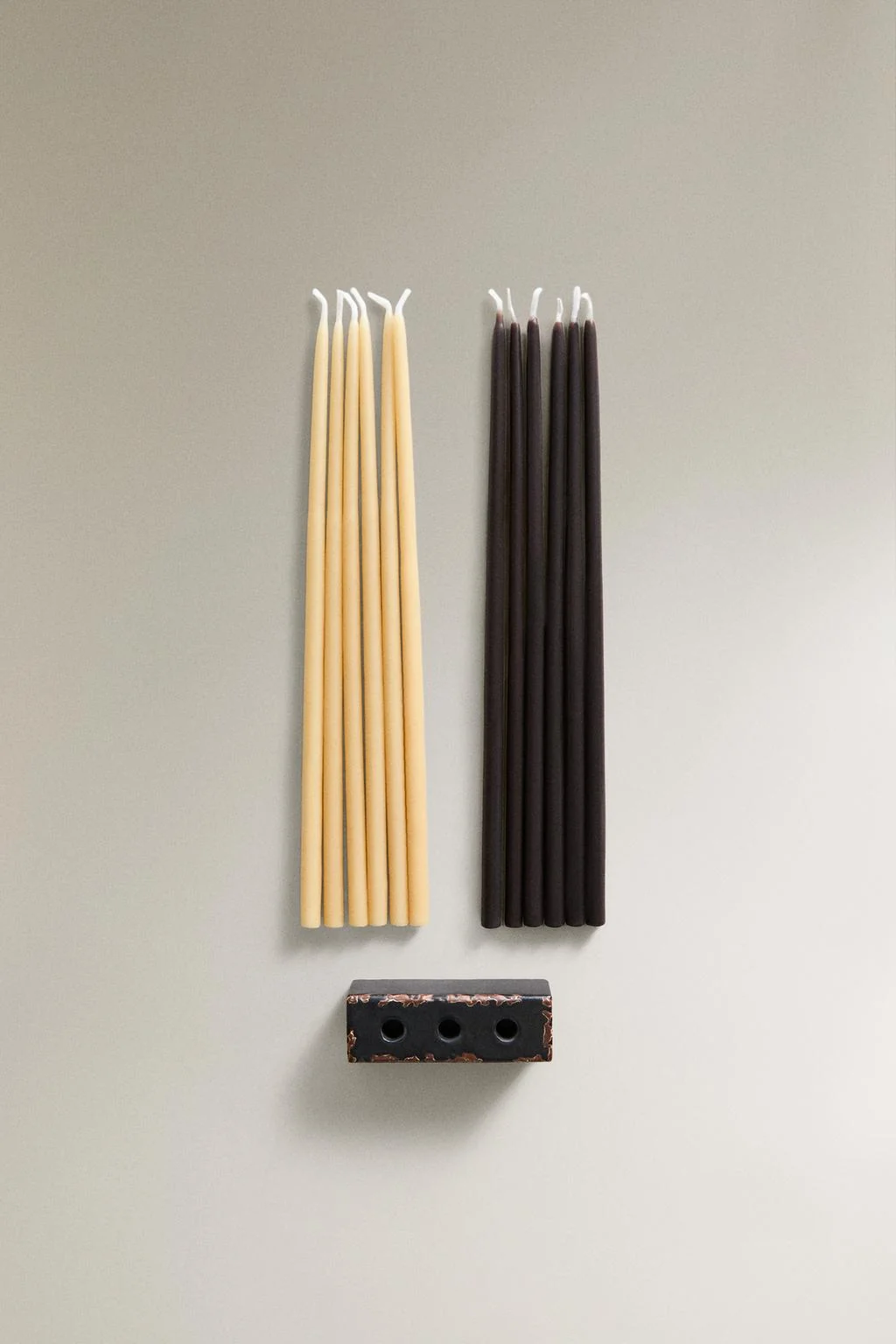 Набор свечи и подсвечника «Бархатная кожа» — Антикварная коллекция