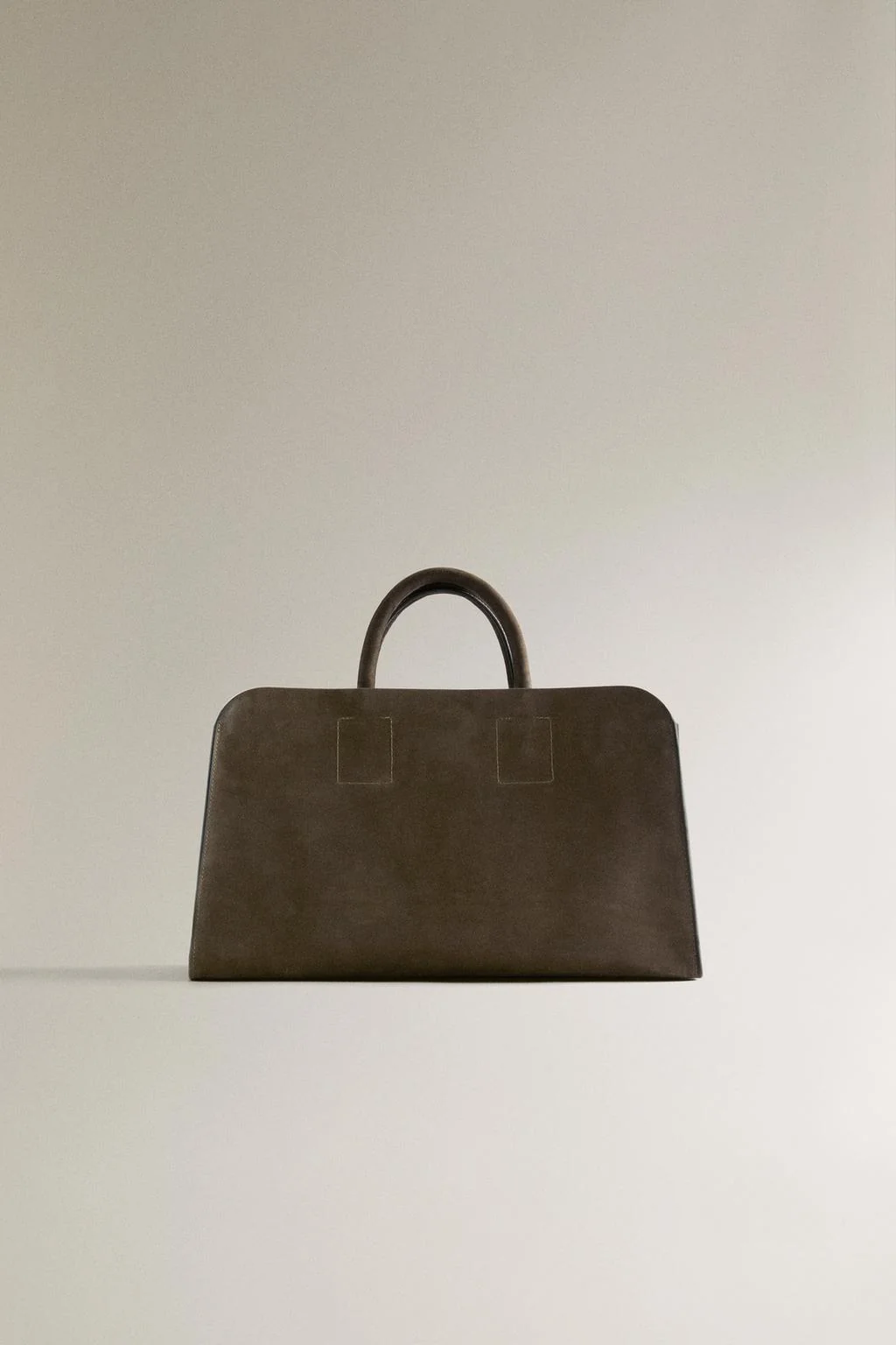 Мини-сумка-шоппер из нубука