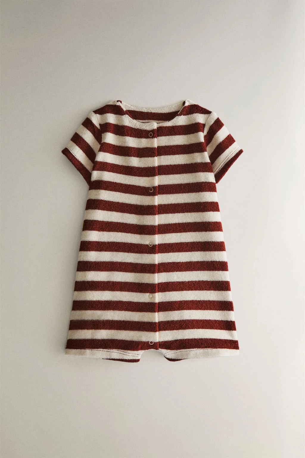 Ромпер детский махровый пляжный в полоску — Зара для дома новрожки